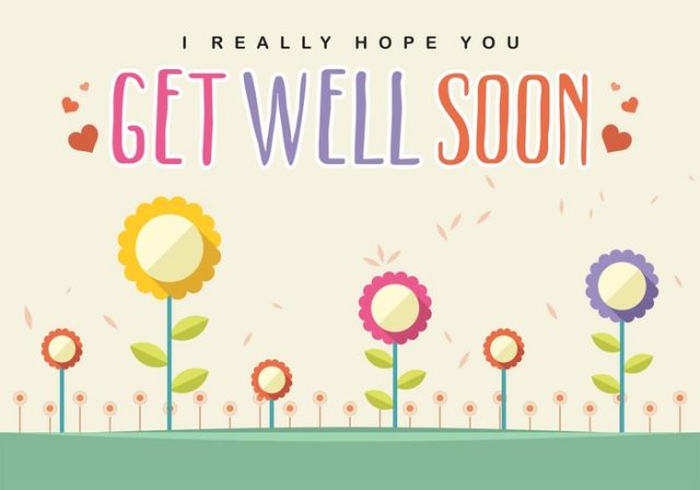 get well soon cards – sunflowers