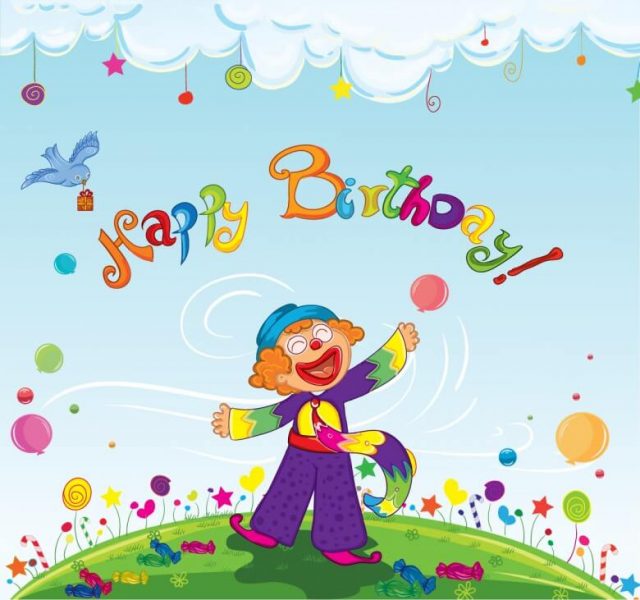 happy birthday pictures for kids – the clown