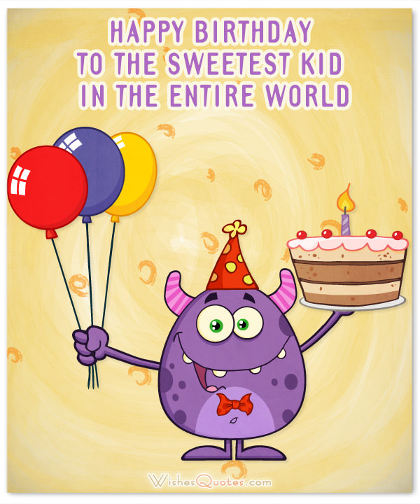 happy birthday pictures for kids – the monster